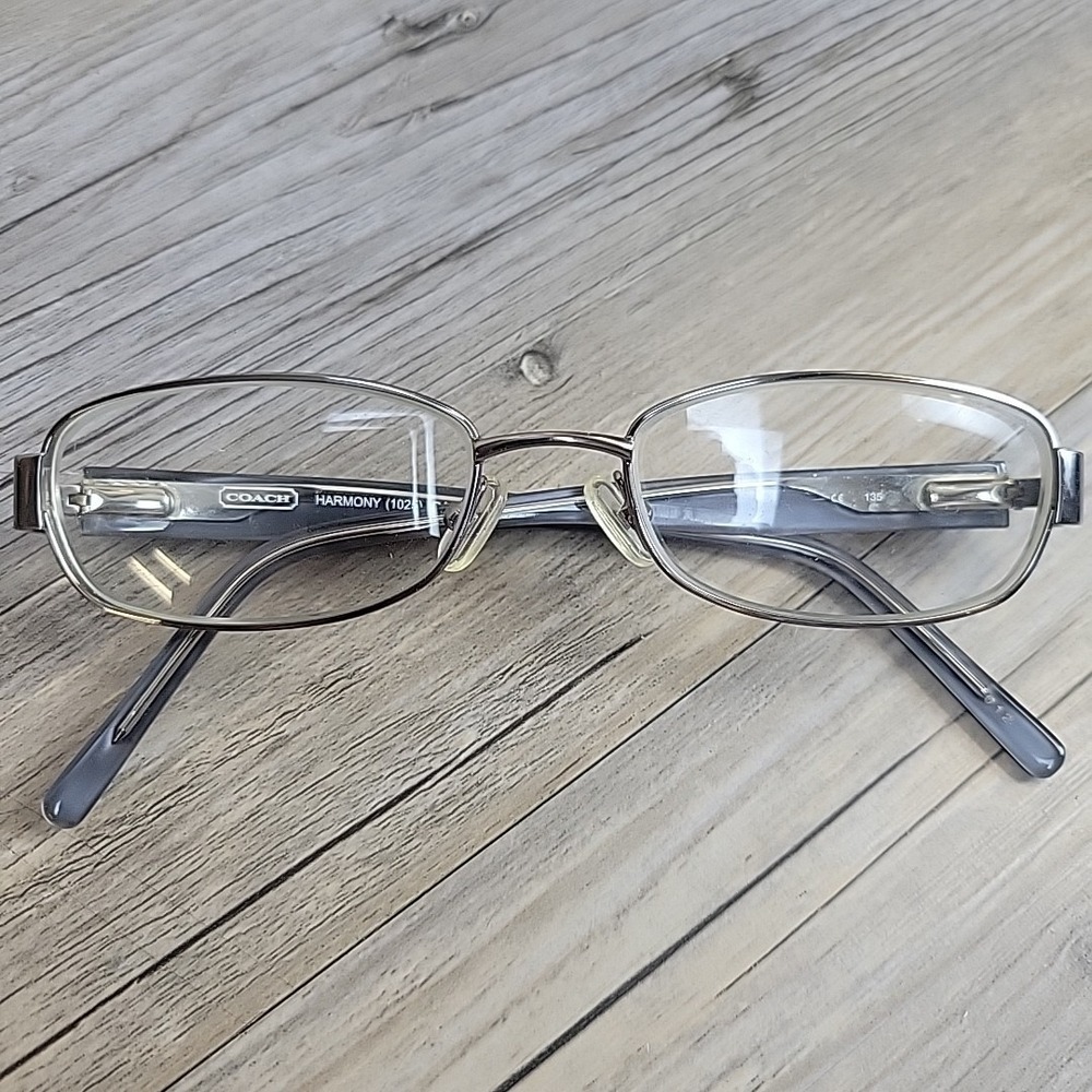 Coach HARMONY 1025 Gunmetal Eyeglasses Frames Only 51-17-135 Rectangular - Picture 7 of 13